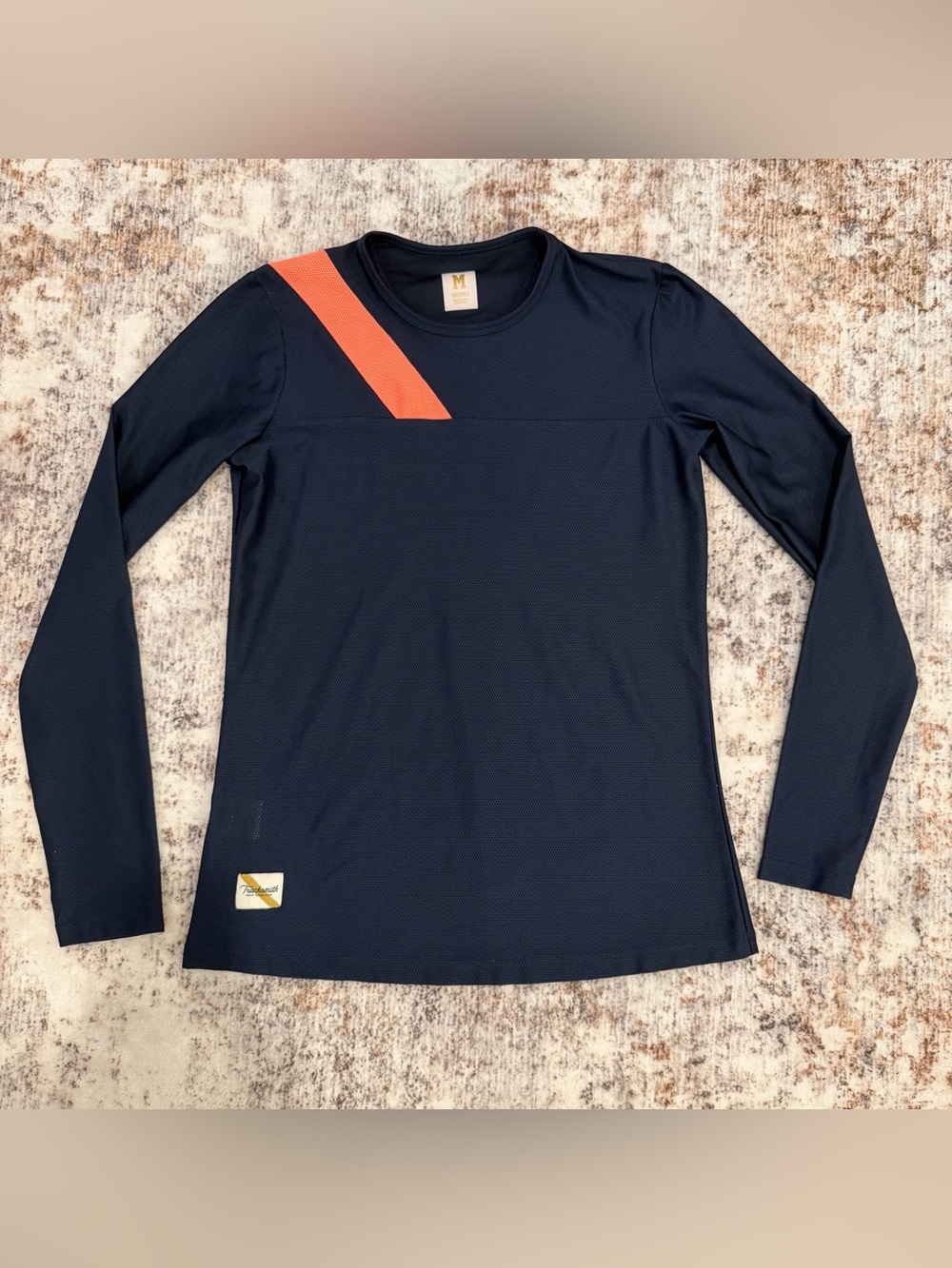 Tracksmith, Van Cortlandt Running Set, Shirt Shorts Coral Blue | W S / M - Picture 2 of 12